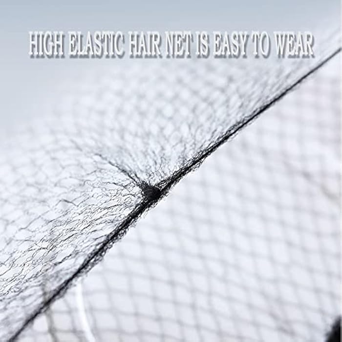 ZEVONDA 20 Pcs Invisible Hair Net - Elastic Edge Mesh Hair Bun Holder for Dance Gymnastics Women Girls Black - Image 4